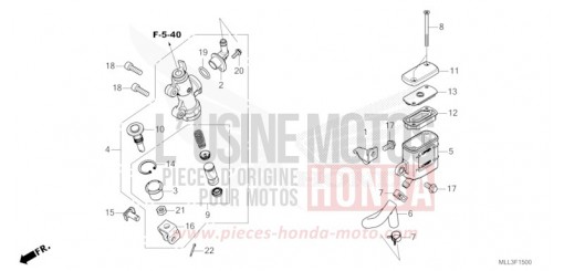 REAR BRAKE MASTER CYLINDER CB1000SPS de 2025